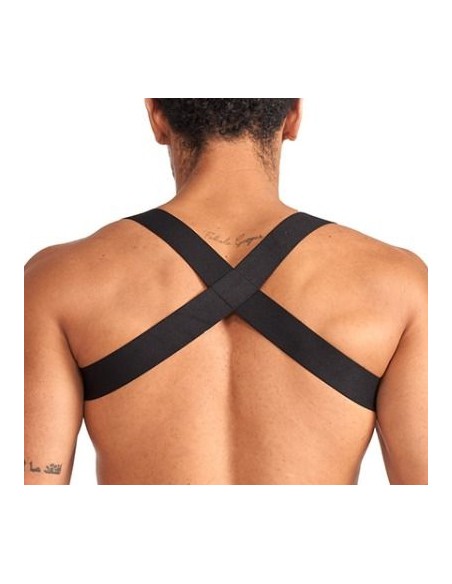 Harnais élastique X-Back Noir-Rouge