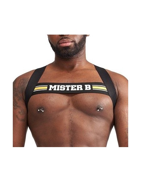 Harnais élastique X-Back Noir-Jaune