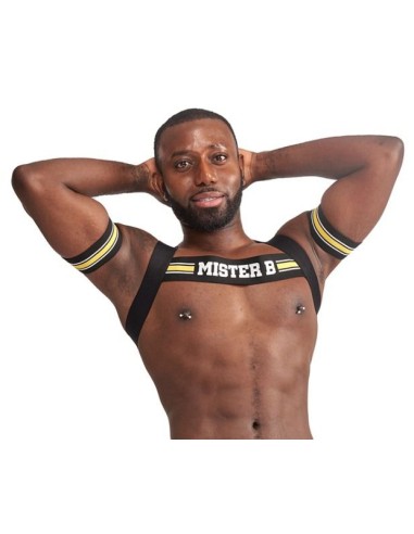 Harnais élastique X-Back Noir-Jaune