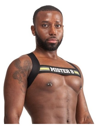 Harnais élastique X-Back Noir-Jaune