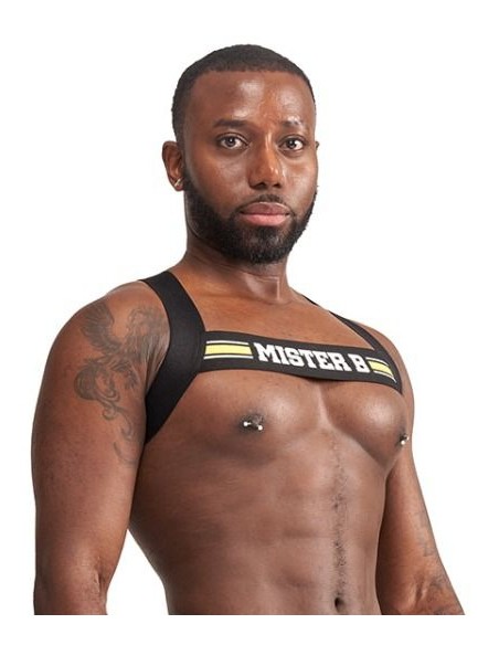 Harnais élastique X-Back Noir-Jaune