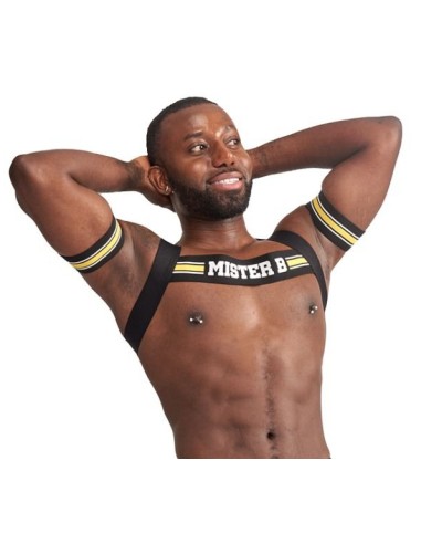 Harnais élastique X-Back Noir-Jaune