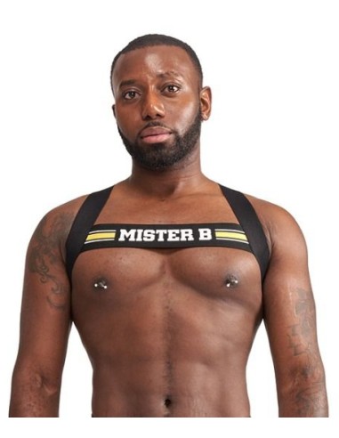 Harnais élastique X-Back Noir-Jaune