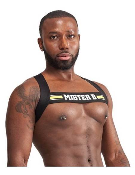 Harnais élastique X-Back Noir-Jaune