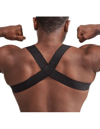 Harnais élastique X-Back Noir-Bleu