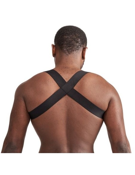 Harnais élastique X-Back Noir-Bleu