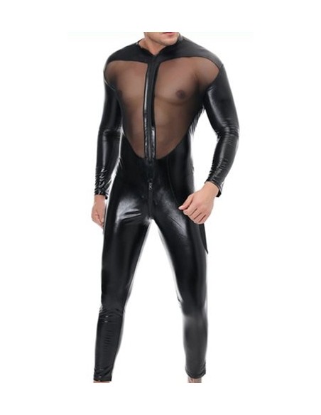Combinaison intégrale Tulle et Fetish Noire