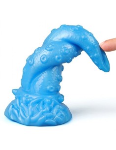 Gode Octopus 15 x 5.5cm Bleu 2