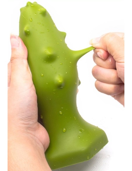 Plug silicone Monster Spike S 8 x 3.5cm Vert