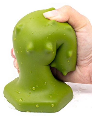 Plug silicone Monster Spike M 12 x 4.5cm Vert