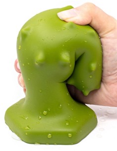 Plug silicone Monster Spike L 14 x 5.5cm Vert 2