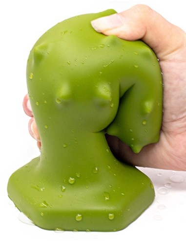 Plug silicone Monster Spike L 14 x 5.5cm Vert