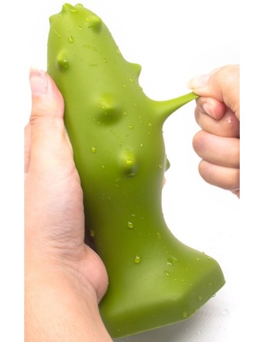 Plug silicone Monster Spike L 14 x 5.5cm Vert