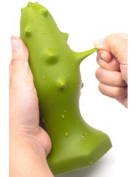 Plug silicone Monster Spike XL 16 x 6.5cm Vert