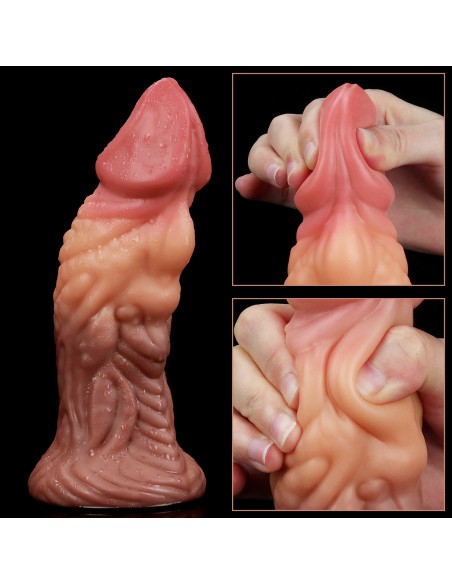 Gode Monster Oak Nature Cock 16 x 5cm