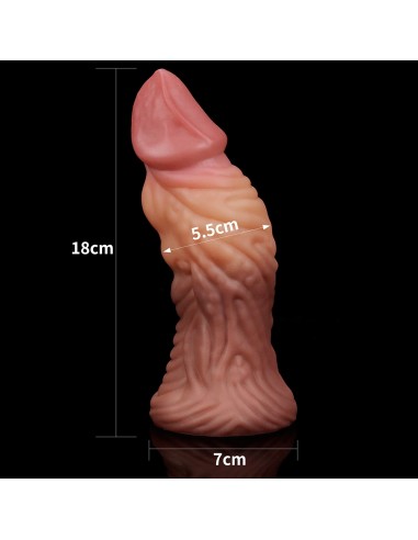 Gode Monster Oak Nature Cock 16 x 5cm