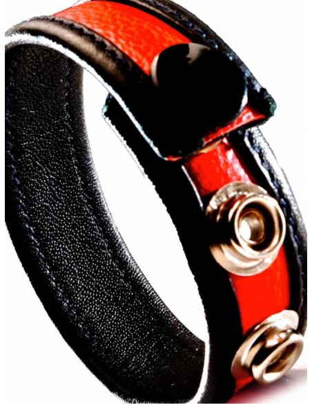 Cockring Cuir Rouge