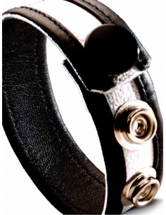 Cockring Cuir Blanc 2