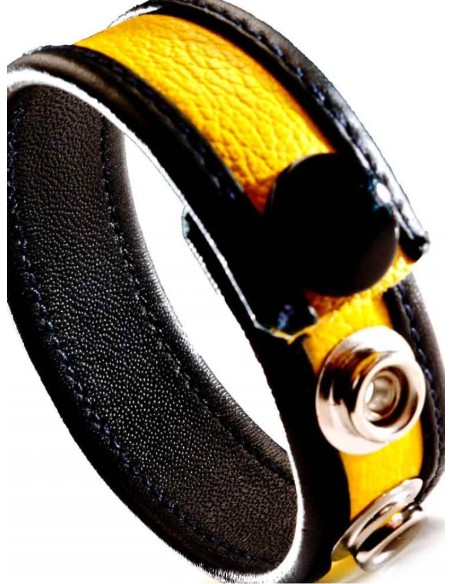 Cockring Cuir Jaune