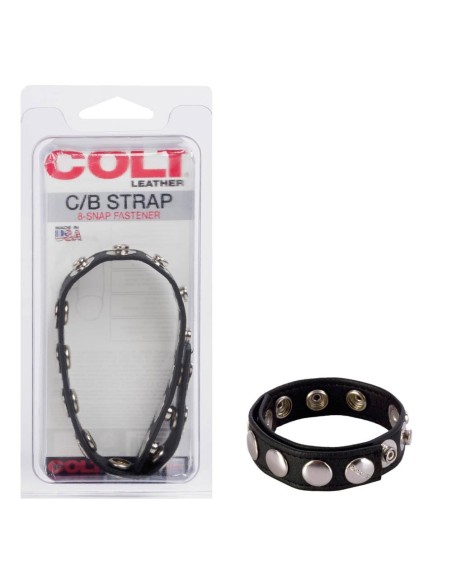 Anneau en cuir pour le sexe 8 Pressions