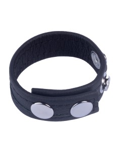 Cockring en cuir Tippy Noir 2