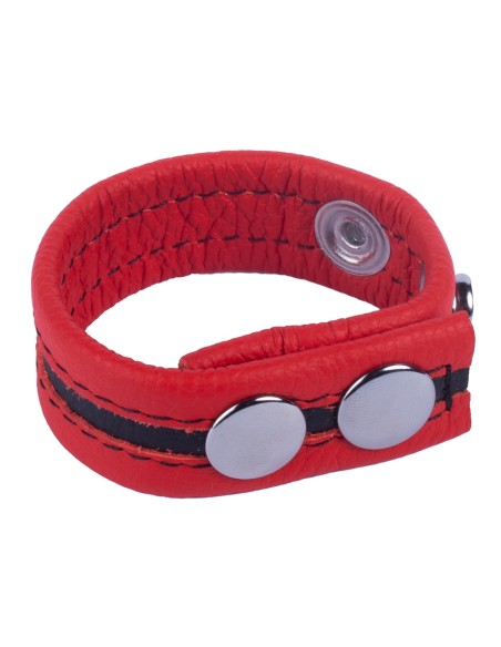 Cockring en cuir Tippy Rouge