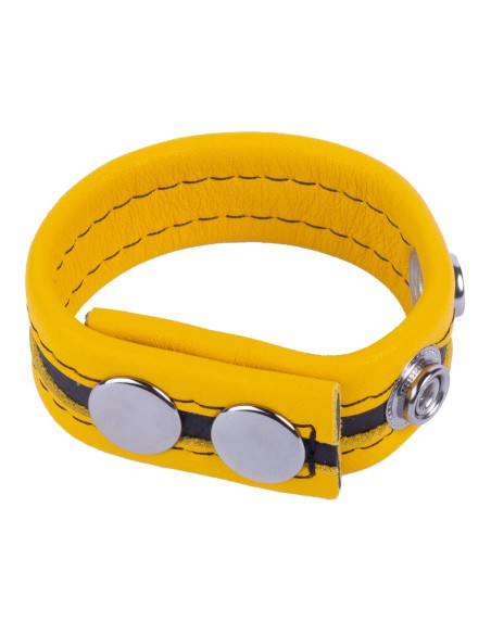 Cockring en cuir Tippy Jaune