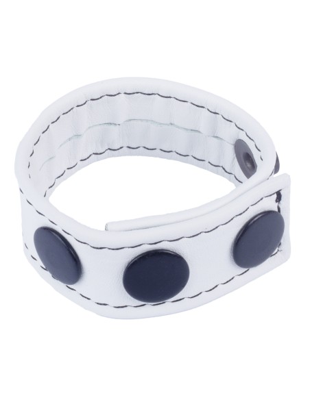 Cockring en cuir Cocky Blanc