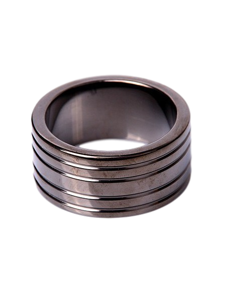 Cockring RIBBED Black 25mm