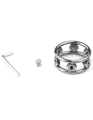 Cockring en métal avec Pics Spikes Steel