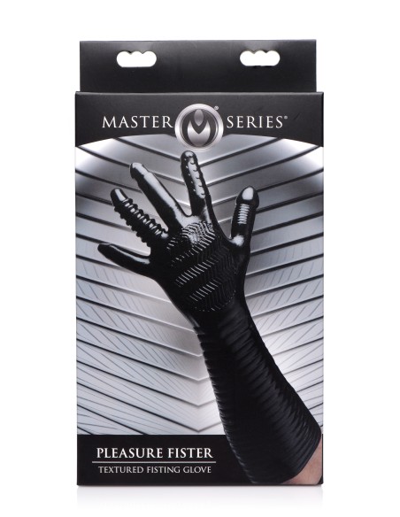 Gant Long Texturé Pleasure Fister Noir