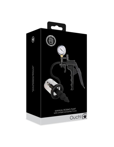 Pompe Manuelle pour Rose Anale Rosingpump avec 3 plugs