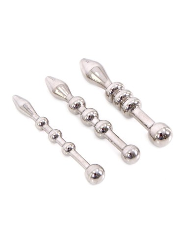 Kit de 3 plugs d'urètre Beads 5.5cm | 6 à 10mm