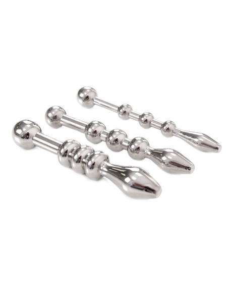 Kit de 3 plugs d'urètre Beads 5.5cm | 6 à 10mm