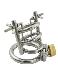 Cage de chasteté avec Écarteur d'urètre - Diamètre 3cm 2