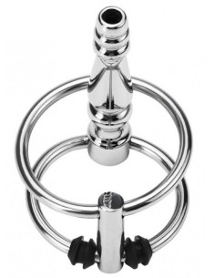 Plug Urètre percé Ribbed Ringo 4cm - Diamètre 10mm 2