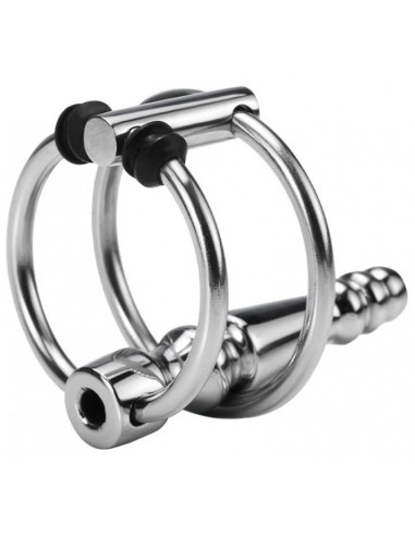 Plug Urètre percé Ribbed Ringo 4cm - Diamètre 10mm