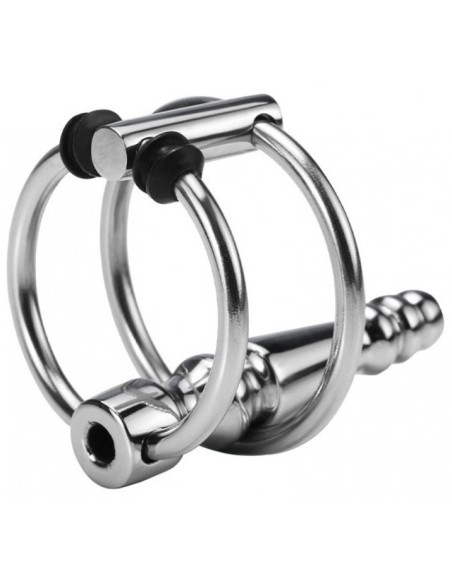 Plug Urètre percé Ribbed Ringo 4cm - Diamètre 10mm