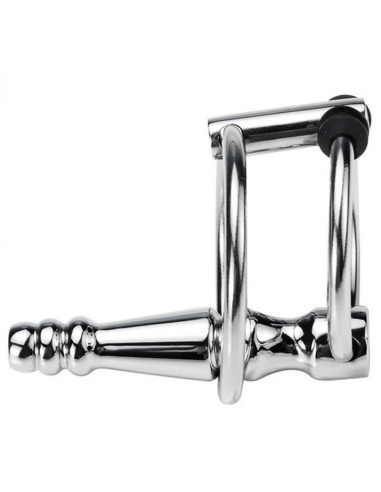 Plug Urètre percé Ribbed Ringo 4cm - Diamètre 10mm