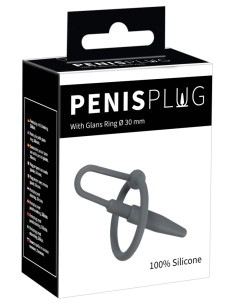 Plug Penis Silicone avec Anneau 5.5cm - Diamètre 8mm 2