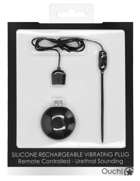 Tige pour Urètre vibrante Silicone 10.5cm - 4mm