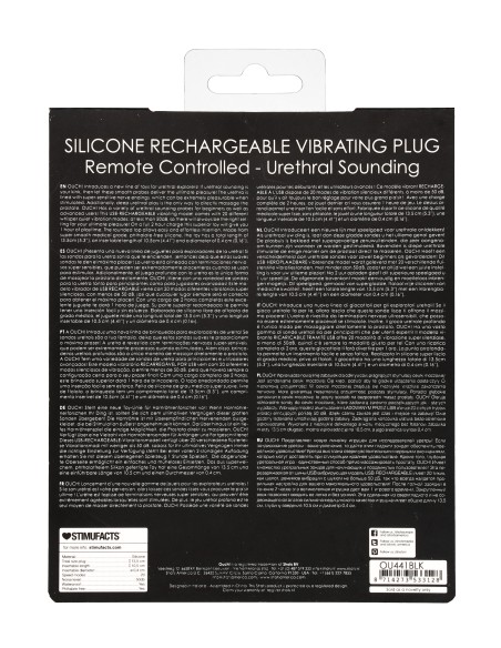 Tige pour Urètre vibrante Silicone 10.5cm - 4mm