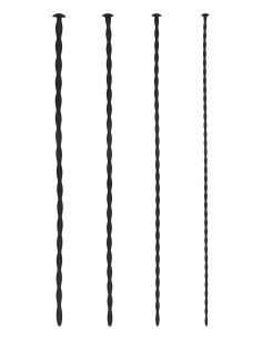 Pack de 4 tiges pour urètre Spiral Screw 30 cm - Diamètres de 3 à 6mm