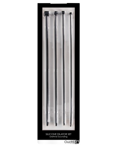 Pack de 4 tiges pour urètre Sounding Dilator 34cm - Diamètres de 3.5 à 7.5mm