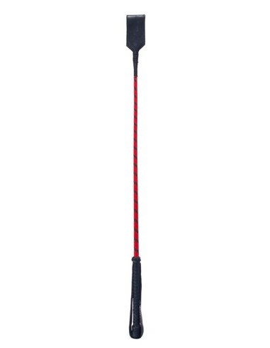 Cravache Slapper Crop 70cm Noir-rouge