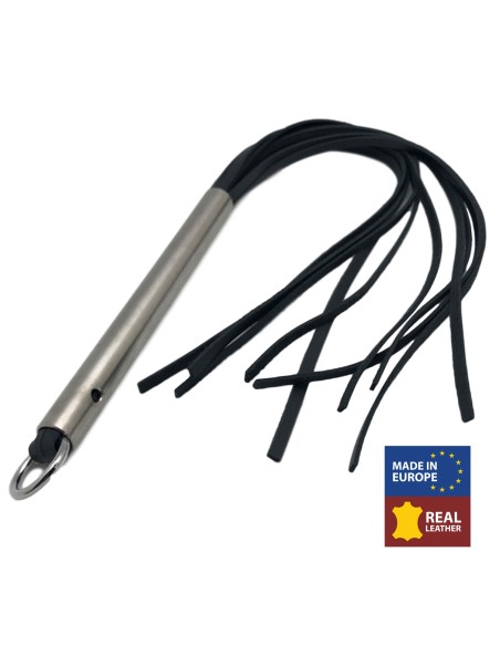 Martinet 12 brins en cuir - Manche Alu - 53cm