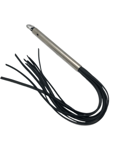 Martinet 12 brins en cuir - Manche Alu - 53cm 2