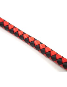 Long fouet Whip Duo 190cm Noir et Rouge 2