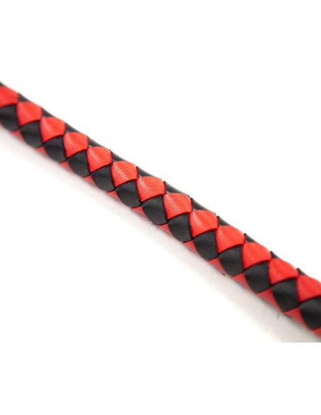 Long fouet Whip Duo 190cm Noir et Rouge