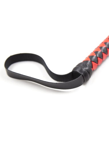 Long fouet Whip Duo 190cm Noir et Rouge